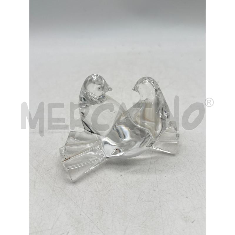 STATUINA BACCARAT COPPIA UCCELLI | Mercatino dell'Usato Roma montemario 1