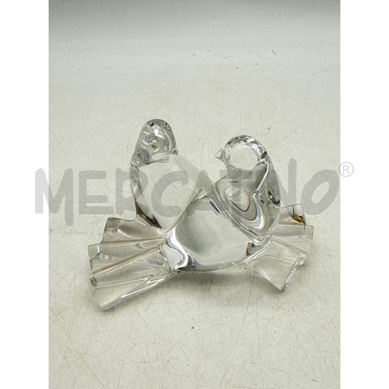 STATUINA BACCARAT COPPIA UCCELLI | Mercatino dell'Usato Roma montemario 2