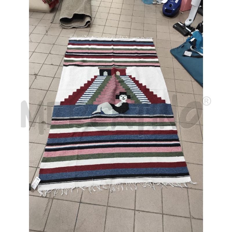 TAPPETO ARTIG LANA ROSA VERDE BLU | Mercatino dell'Usato Roma montemario 1