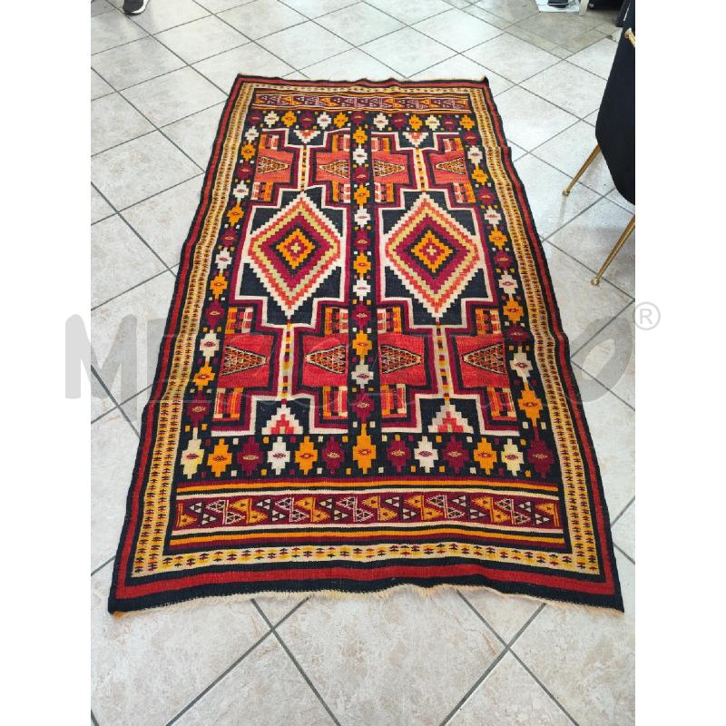 TAPPETO KILIM ARANCIO 240X135 | Mercatino dell'Usato Roma montemario 1