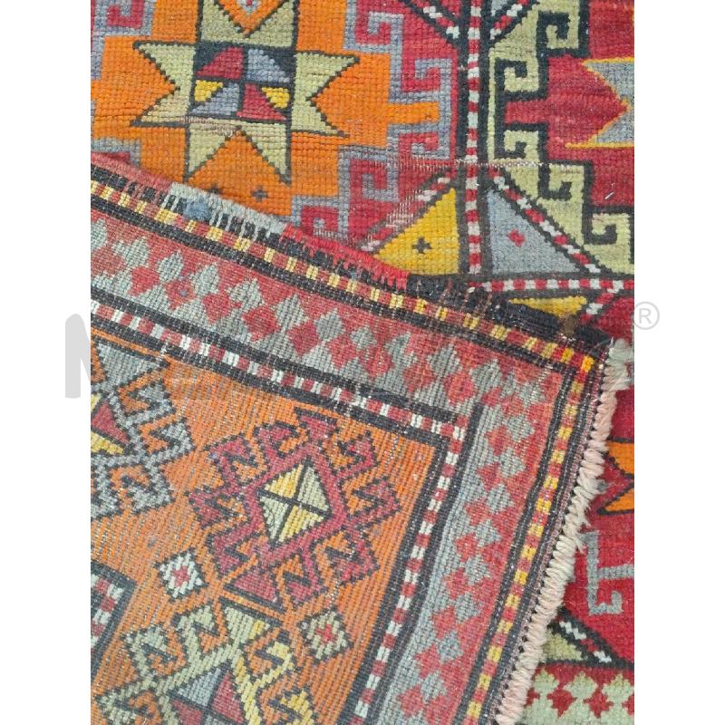 TAPPETO KILIM ARANCIO MARRONE | Mercatino dell'Usato Roma montemario 4