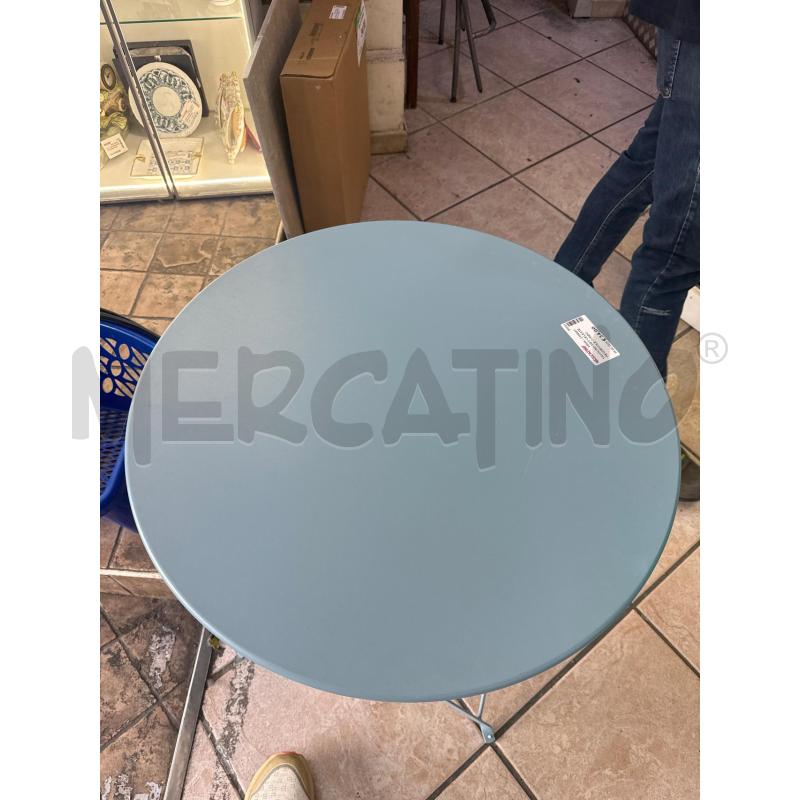 TAVOLINO MET CELESTE PIEGHEVOLE TONDO | Mercatino dell'Usato Roma montemario 2