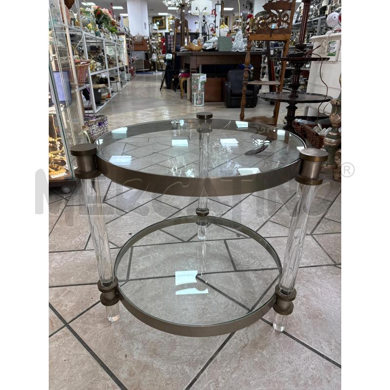 TAVOLINO SALOTTON TONDO PLEXY | Mercatino dell'Usato Roma montemario 1