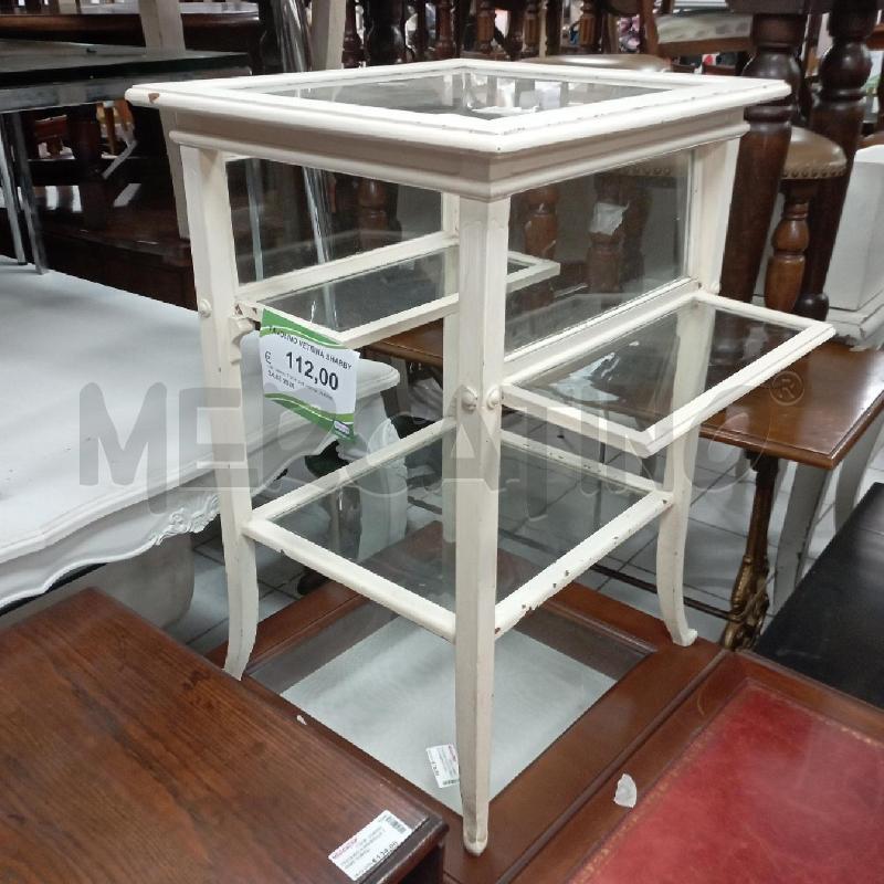 TAVOLINO VETRINA SHABBY  | Mercatino dell'Usato Roma montemario 1