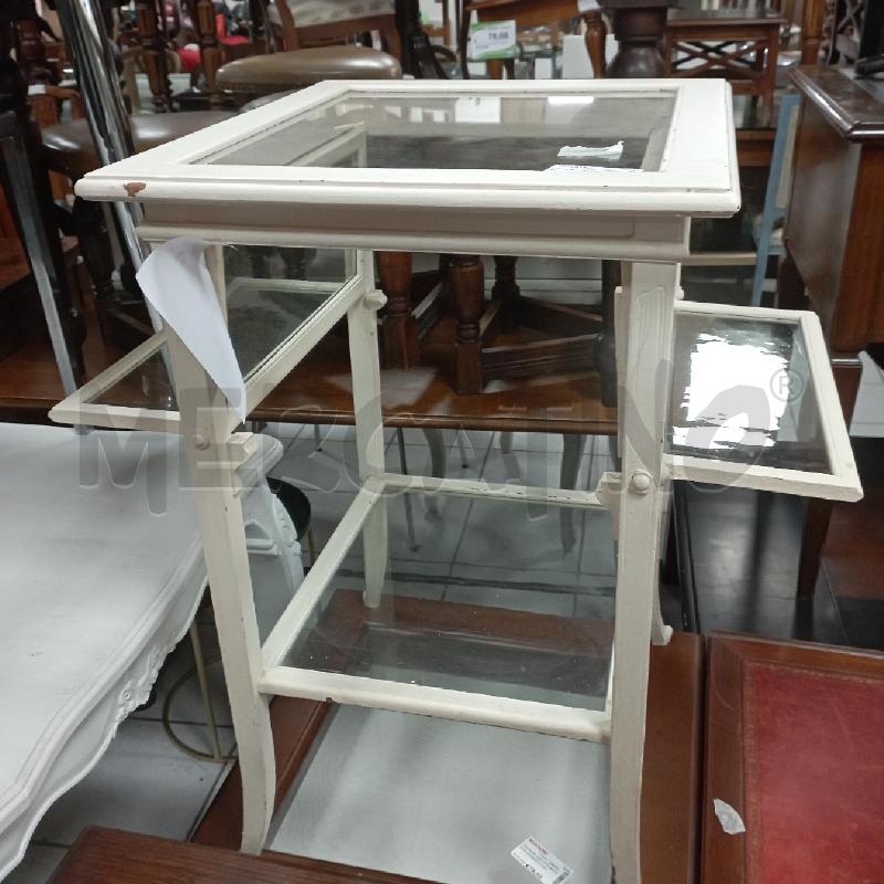 TAVOLINO VETRINA SHABBY  | Mercatino dell'Usato Roma montemario 2