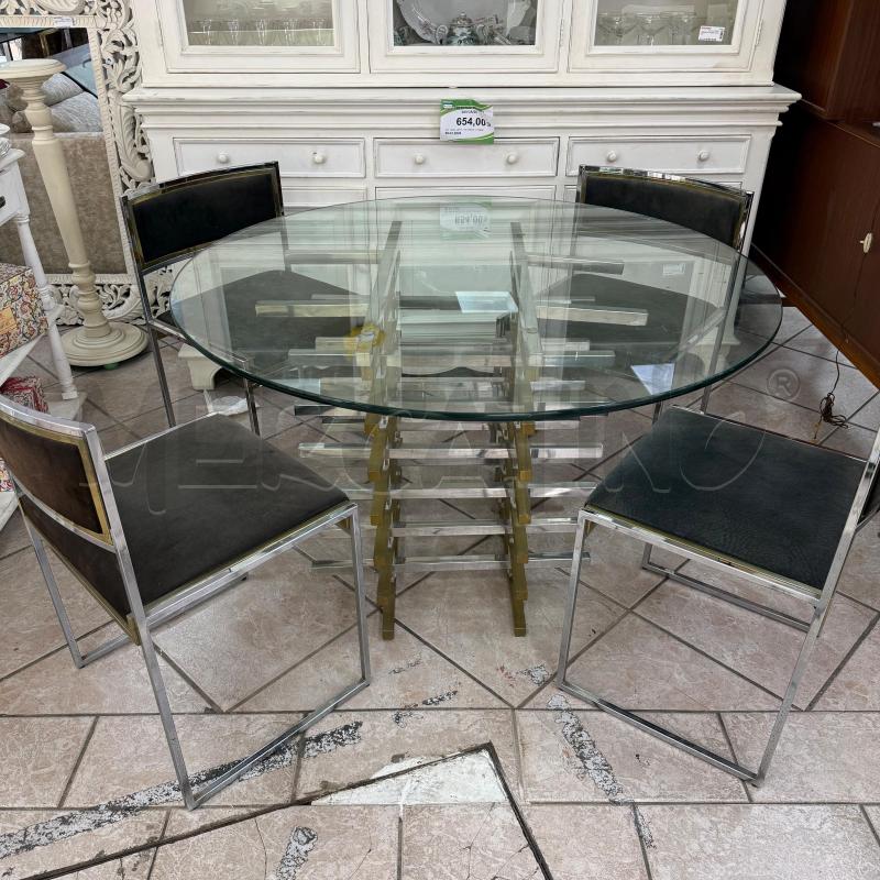 TAVOLO+4 SEDIE DESIGN RENATO ZEVI DA RIV | Mercatino dell'Usato Roma montemario 3