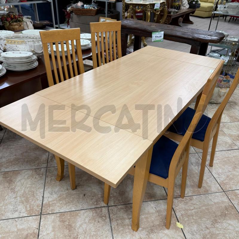 TAVOLO ALL CALLIGARIS+4 SEDIE TESS BLU | Mercatino dell'Usato Roma montemario 5