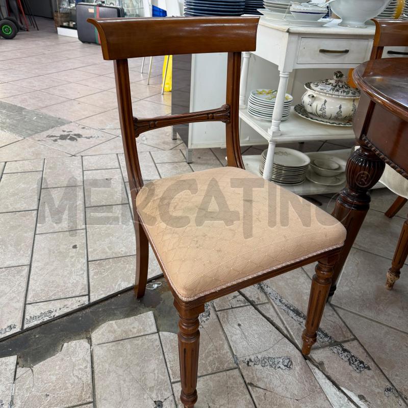 TAVOLO ALL MOGANO+6 SEDIE+2 PROL+MANOV | Mercatino dell'Usato Roma montemario 5