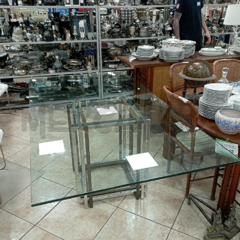 TAVOLO ANNI'70 CRIST BASE CROMO | Mercatino dell'Usato Roma montemario 1