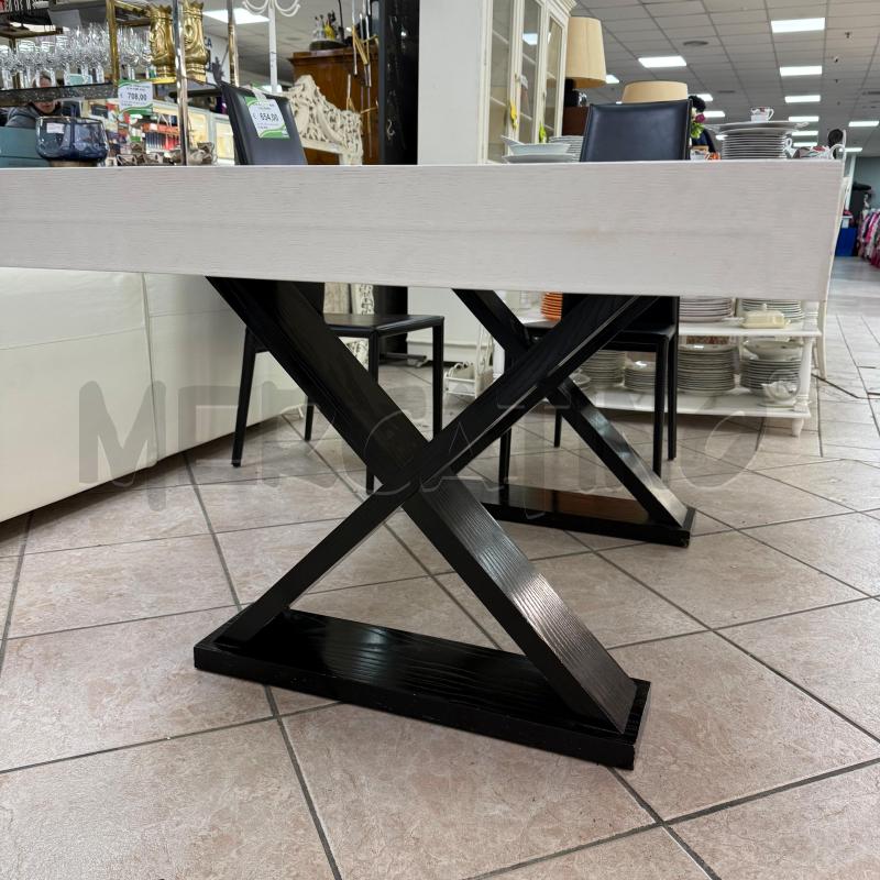TAVOLO BASE NERA PIANO BIANCO RETT | Mercatino dell'Usato Roma montemario 1