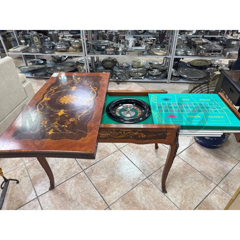 TAVOLO GIOCO INTARSIATO | Mercatino dell'Usato Roma montemario 3