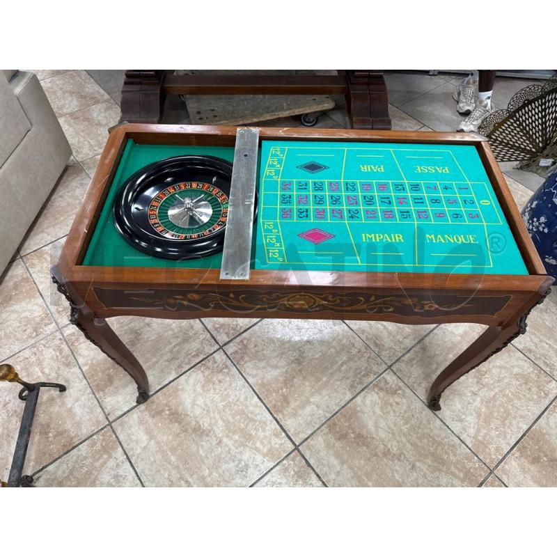 TAVOLO GIOCO INTARSIATO | Mercatino dell'Usato Roma montemario 4