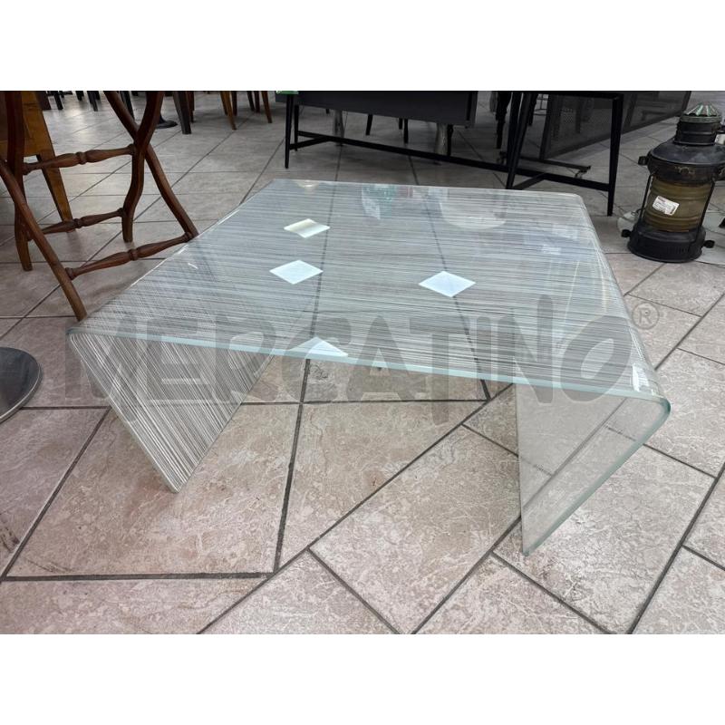 TAVOLO SALOTTO CRIST RIGHE BIANCHE DESIGN | Mercatino dell'Usato Roma montemario 1