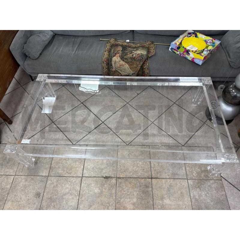 TAVOLO SALOTTO RETT PLEXIGLASS | Mercatino dell'Usato Roma montemario 2