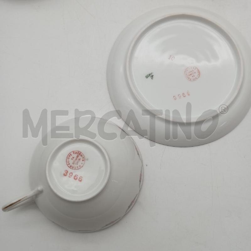 TAZZE TE PZ.10 GINORI FESTONI ROSE | Mercatino dell'Usato Roma montemario 4