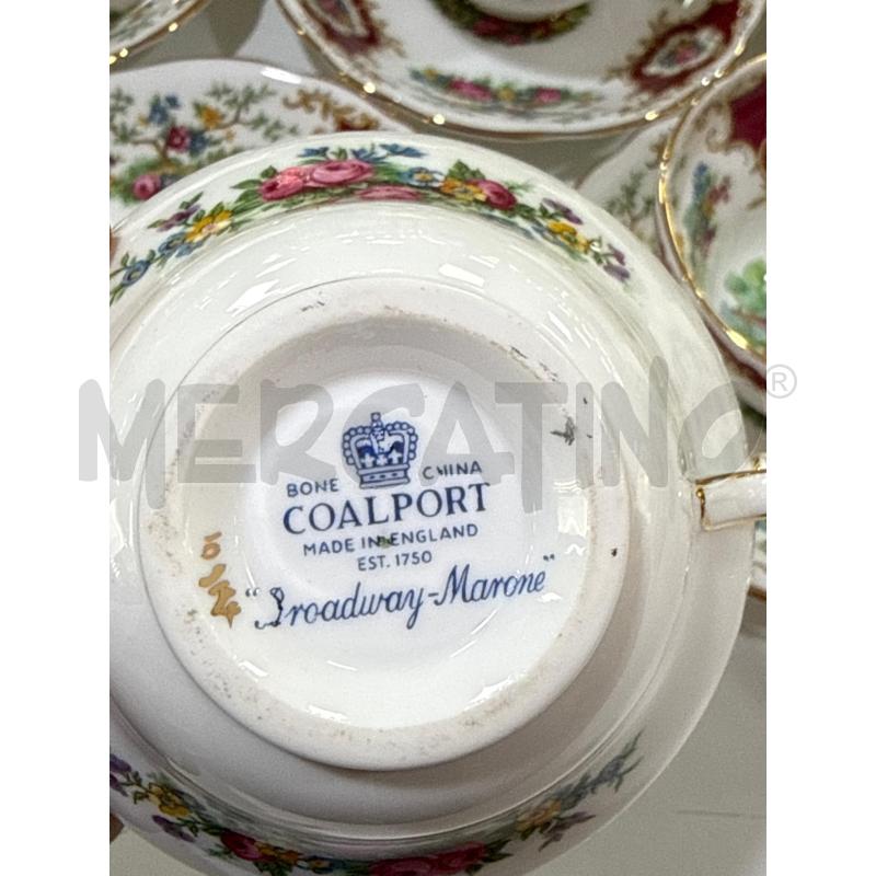 TAZZE THE COALPORT BROADWAY MARONE 12+1 TAZZE | Mercatino dell'Usato Roma montemario 3