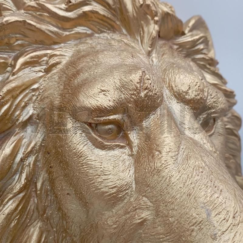 TESTA LEONE DORATA GRANDE | Mercatino dell'Usato Roma montemario 2