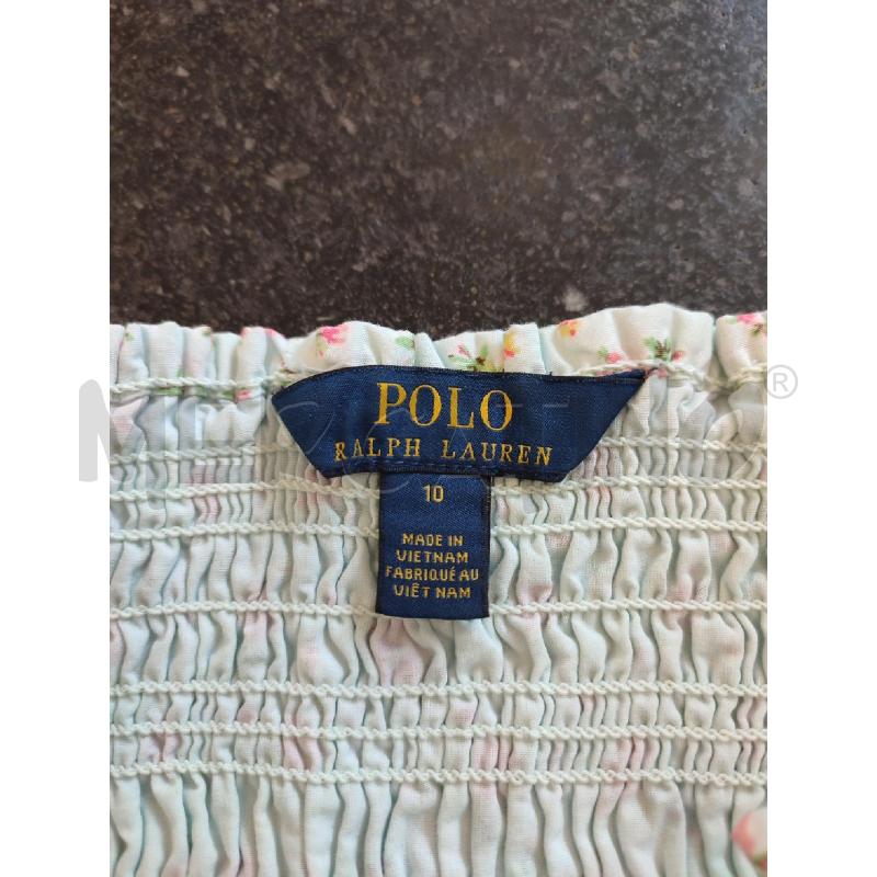 TOP BAMBINA CELESTE FIORI RALPH LAUREN  | Mercatino dell'Usato Roma montemario 3