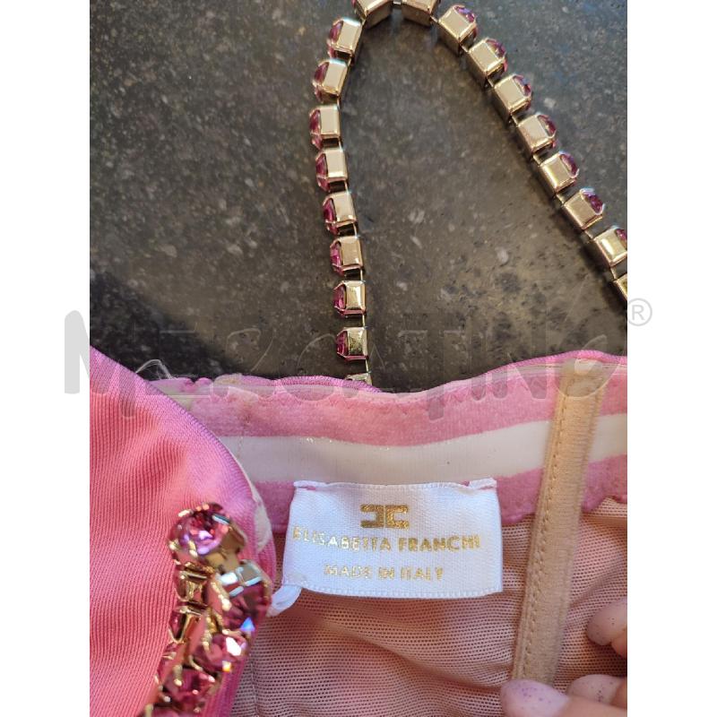 TOP FUCSIA ELISABETTA FRANCHI FILI PIETRE | Mercatino dell'Usato Roma montemario 2