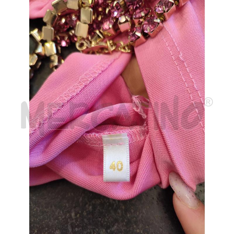 TOP FUCSIA ELISABETTA FRANCHI FILI PIETRE | Mercatino dell'Usato Roma montemario 3