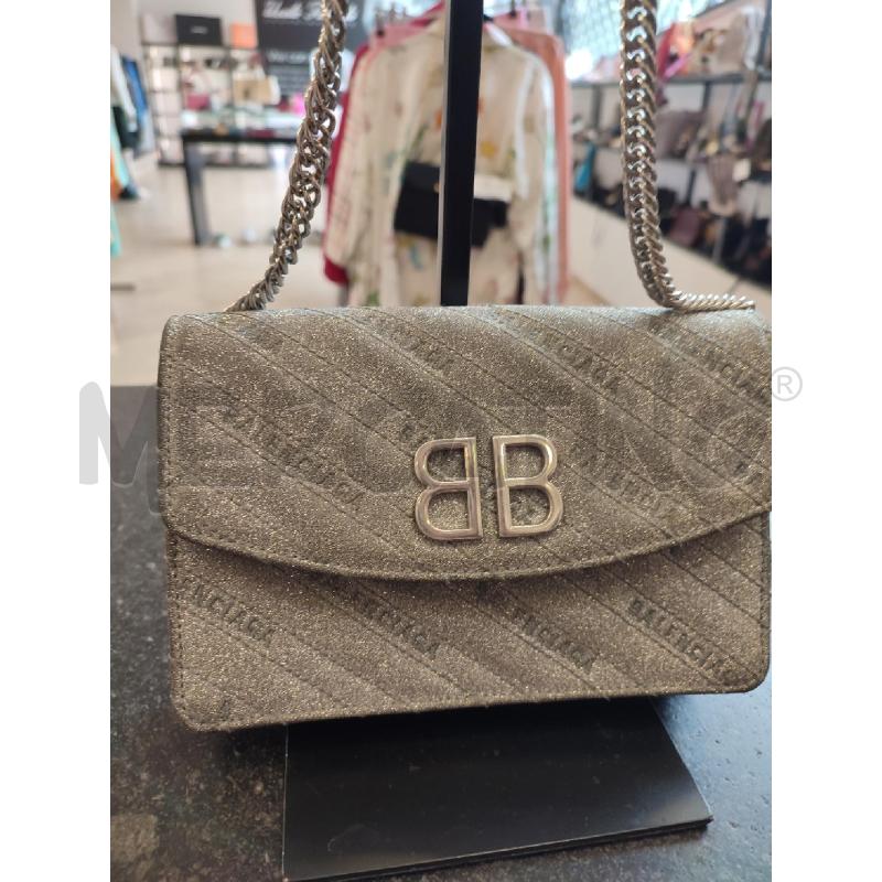 TRACOLLA DONNA BALENCIAGA BB CHAIN WALLET GLITTER | Mercatino dell'Usato Roma montemario 2