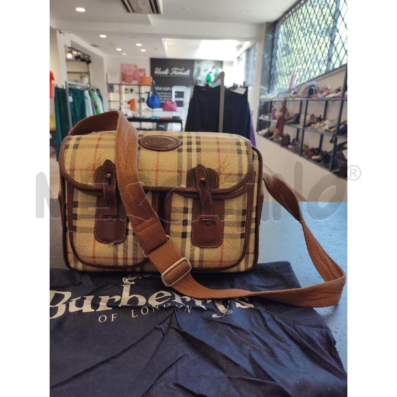TRACOLLA DONNA BEIGE BURBERRY CHECK  | Mercatino dell'Usato Roma montemario 1
