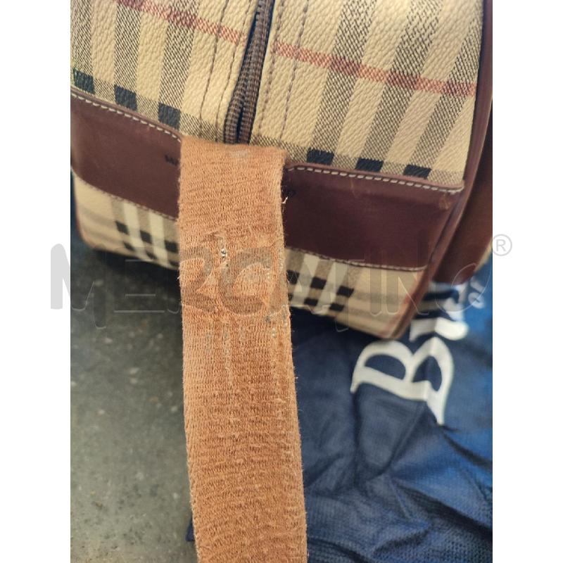 TRACOLLA DONNA BEIGE BURBERRY CHECK  | Mercatino dell'Usato Roma montemario 4