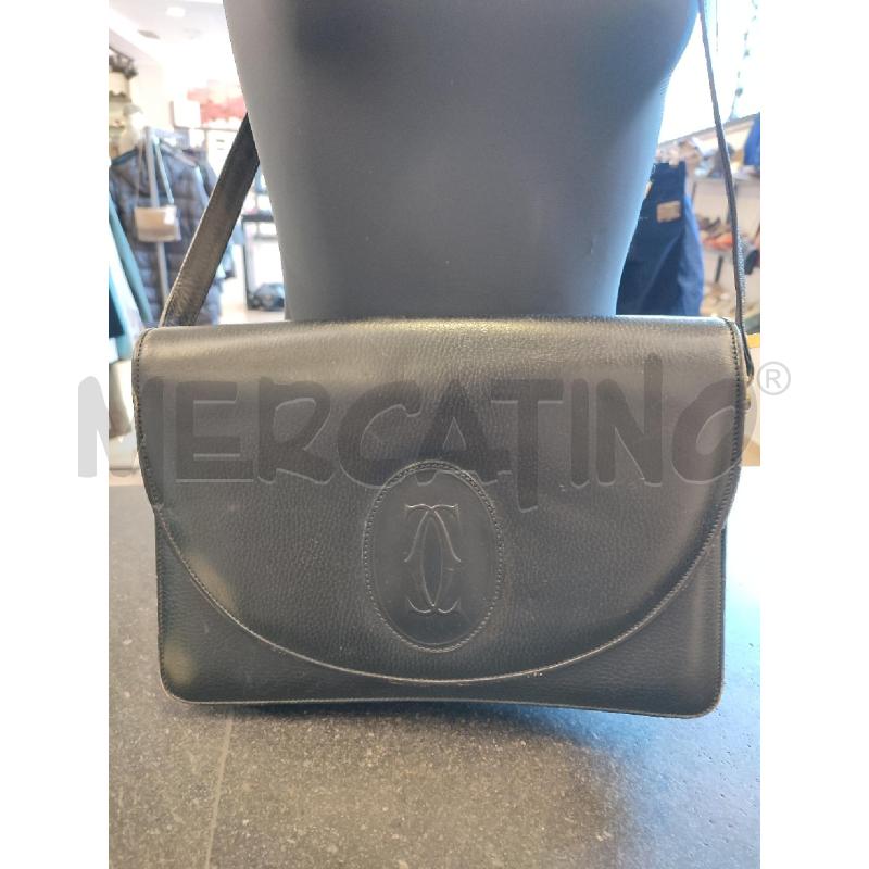 TRACOLLA DONNA NERA CARTIER CARTELLA | Mercatino dell'Usato Roma montemario 1
