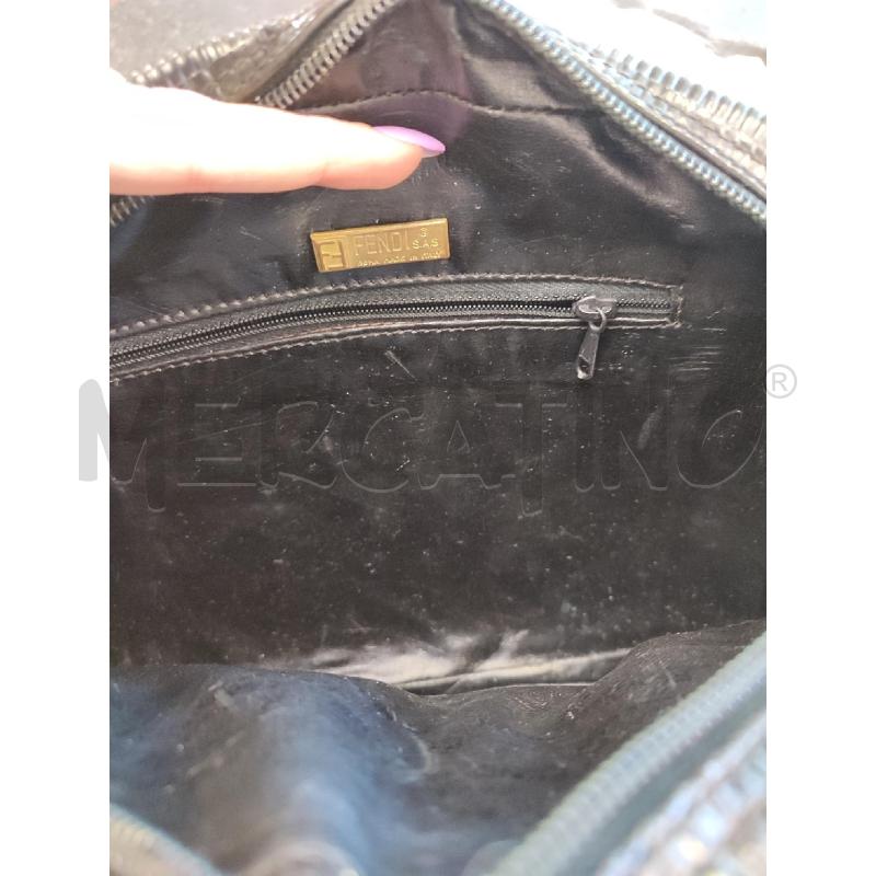 TRACOLLA DONNA NERA FENDI SAS RIGHE | Mercatino dell'Usato Roma montemario 2