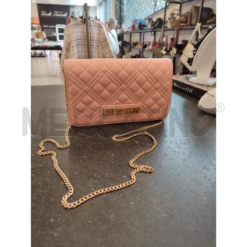 TRACOLLA DONNA ROSA LOVE MOSCHINO | Mercatino dell'Usato Roma montemario 5
