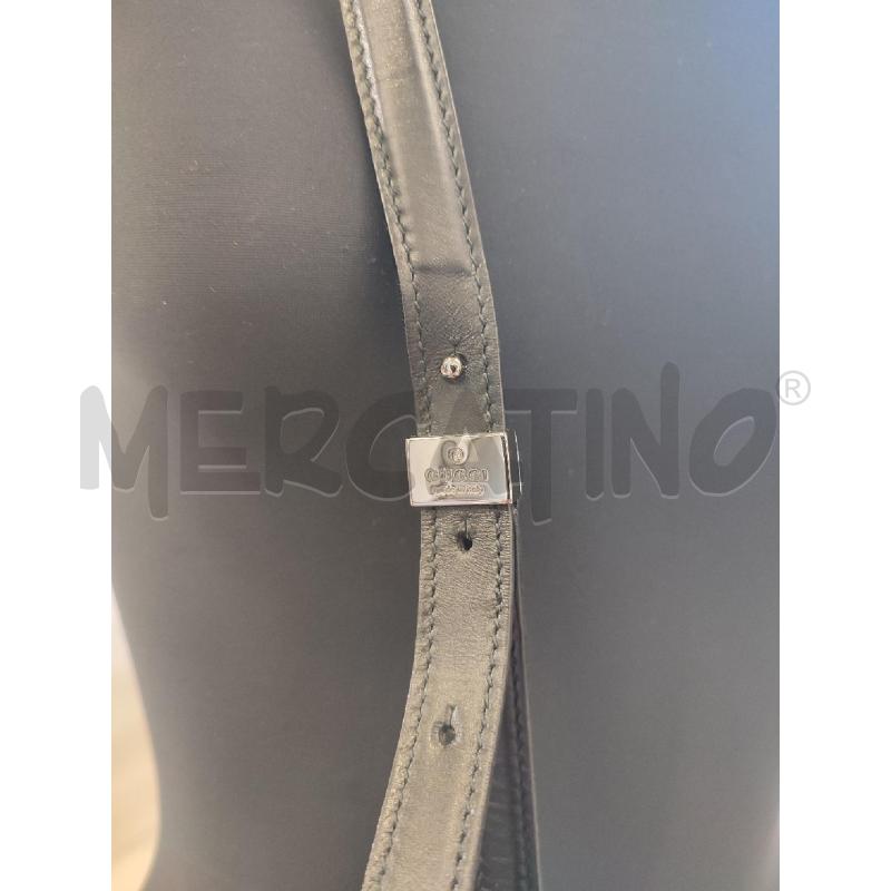 TRACOLLA NERA GUCCI PELLE GANCIO  001 4292 544 | Mercatino dell'Usato Roma montemario 2