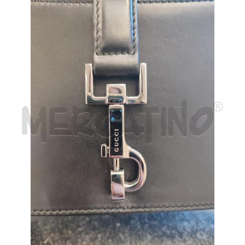 TRACOLLA NERA GUCCI PELLE GANCIO  001 4292 544 | Mercatino dell'Usato Roma montemario 3