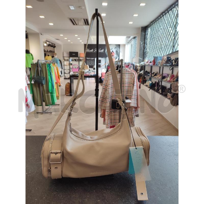 TRACOLLA PELLE BEIGE FRANCESCO BIASIA | Mercatino dell'Usato Roma montemario 1