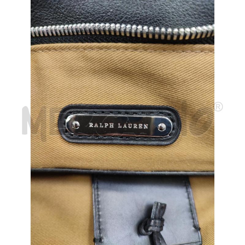 TRACOLLA PELLE NERA RALPH LAUREN | Mercatino dell'Usato Roma montemario 2