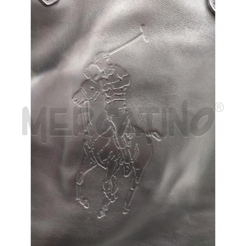 TRACOLLA PELLE NERA RALPH LAUREN | Mercatino dell'Usato Roma montemario 4