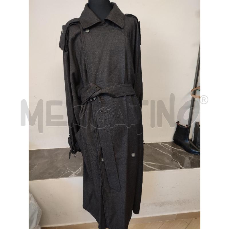 TRENCH DONNA GRIGIO GIANNI VERSACE LUNGO | Mercatino dell'Usato Roma montemario 1