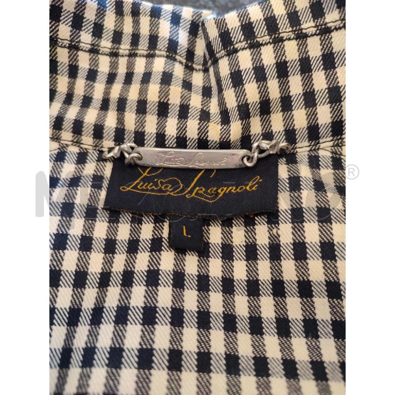 TRENCH DONNA NERO BIANCO LUISA SPAGNOLI CORTO | Mercatino dell'Usato Roma montemario 2