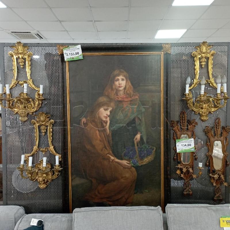 TRIS APPLIQUE OTTONE FESTONE 4L | Mercatino dell'Usato Roma montemario 3