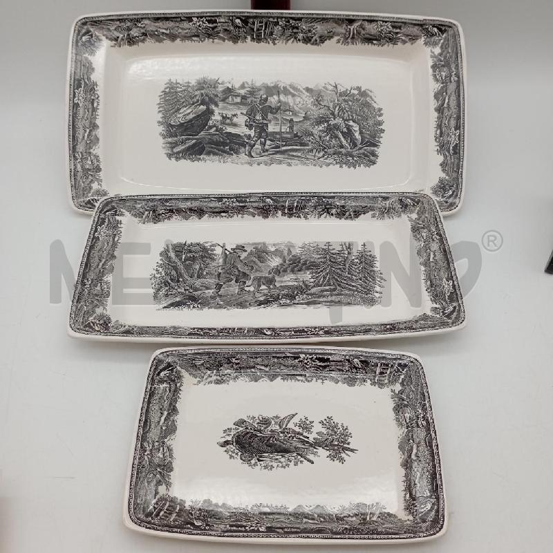 TRIS VASSOI VILLEROY&BOCH ARTEMIS CACCIA | Mercatino dell'Usato Roma montemario 2