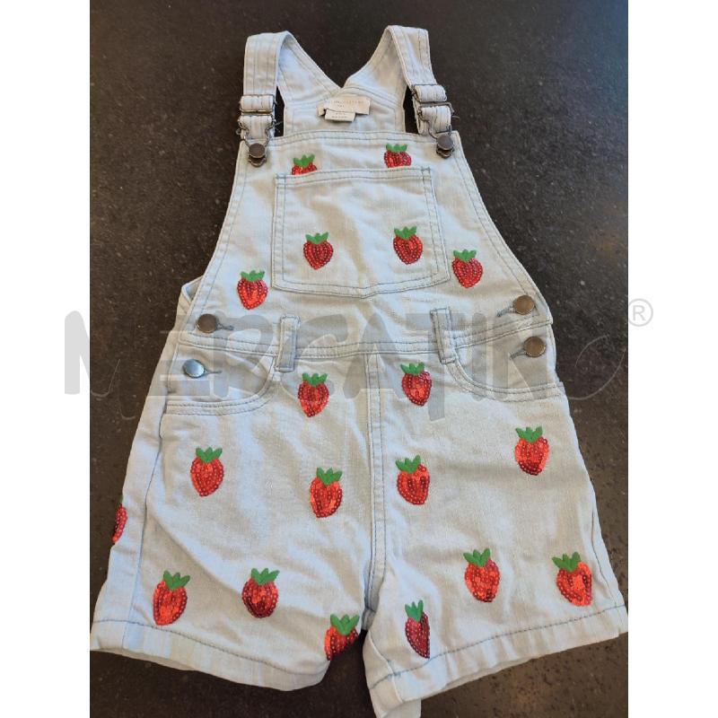 TUTA BAMBINO CELESTE STELLA MCCARTNEY FRAGOLE STRASS | Mercatino dell'Usato Roma montemario 1