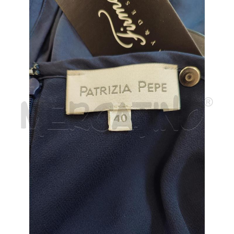 TUTA DONNA BLU PATRIZIA PEPE PLISSE | Mercatino dell'Usato Roma montemario 2