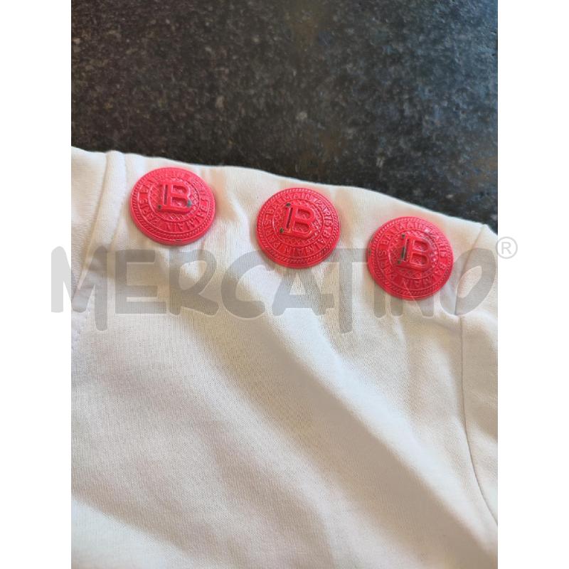 T SHIRT DONNA BIANCA FUCSIA BALMAIN | Mercatino dell'Usato Roma montemario 3