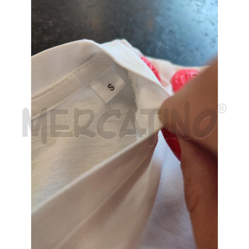 T SHIRT DONNA BIANCA FUCSIA BALMAIN | Mercatino dell'Usato Roma montemario 4