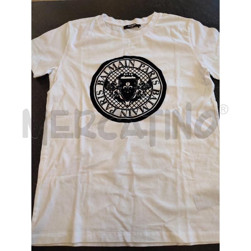 T SHIRT DONNA BIANCO PIERRE BALMAIN NERO | Mercatino dell'Usato Roma montemario 1
