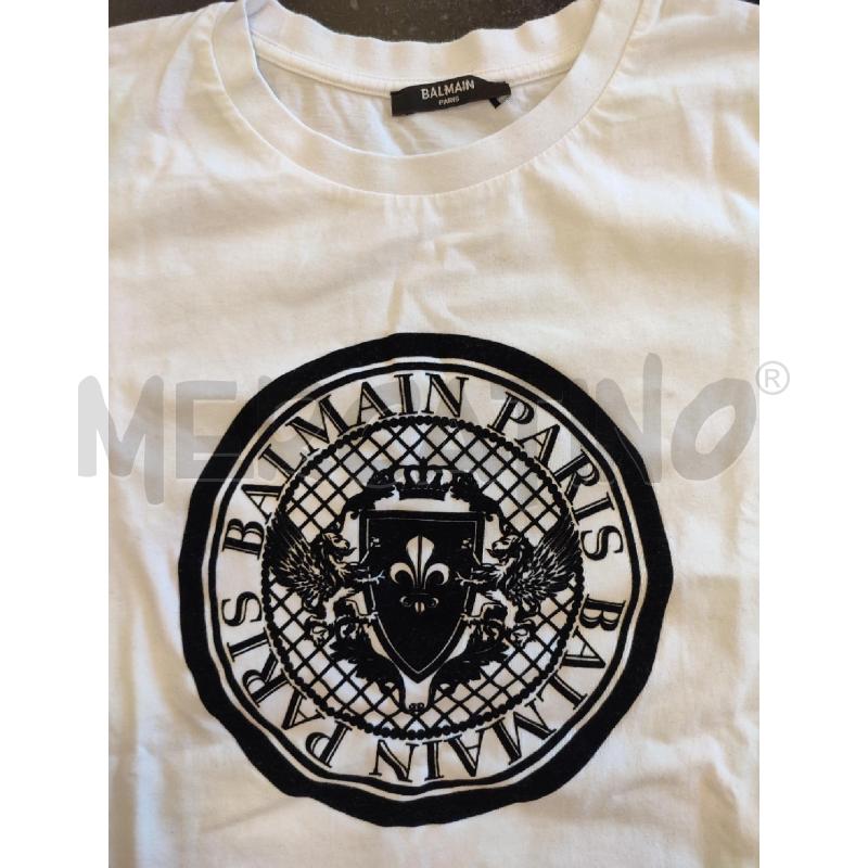 T SHIRT DONNA BIANCO PIERRE BALMAIN NERO | Mercatino dell'Usato Roma montemario 2