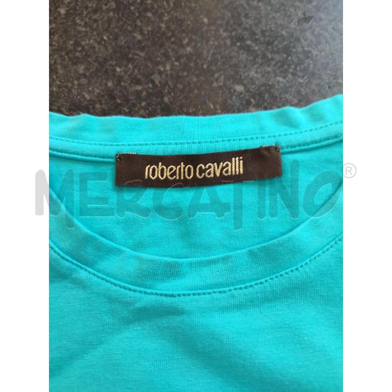 T SHIRT DONNA CELESTE ROBERTO CAVALLI | Mercatino dell'Usato Roma montemario 2
