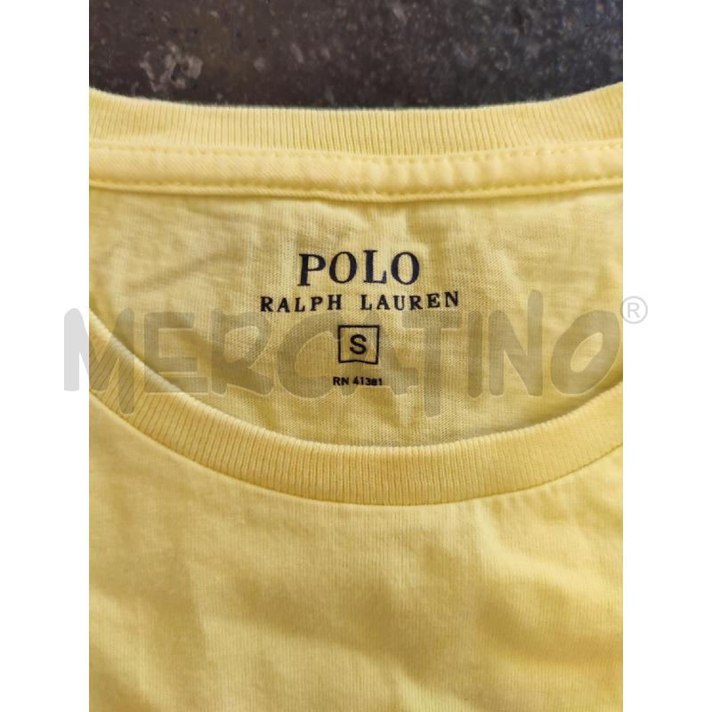 T SHIRT DONNA GIALLA RALPH LAUREN BLU | Mercatino dell'Usato Roma montemario 2