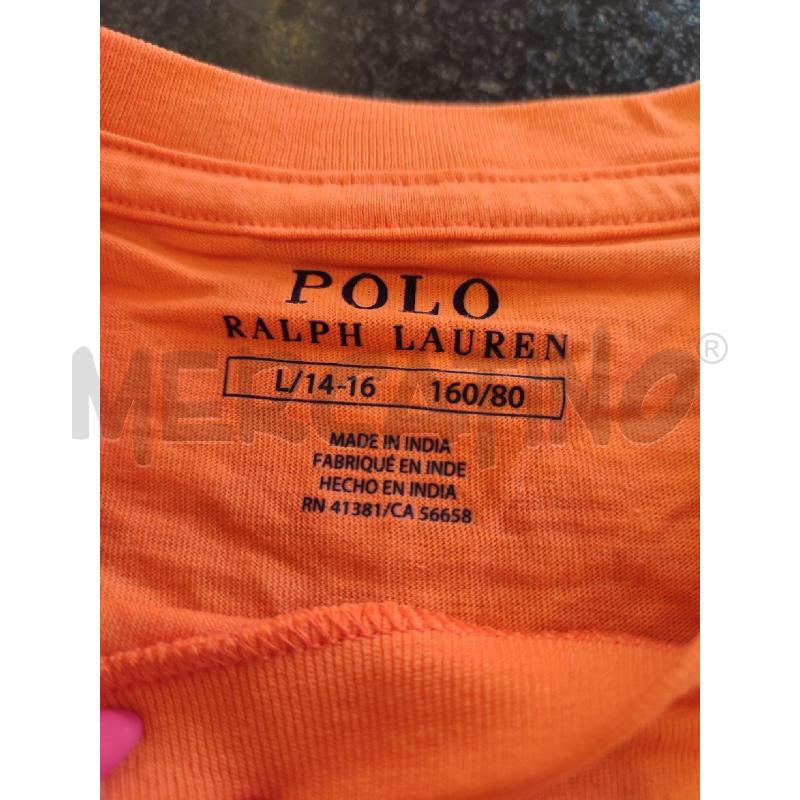 T SHIRT UOMO ARANCIONE RALPH LAUREN BLU | Mercatino dell'Usato Roma montemario 3