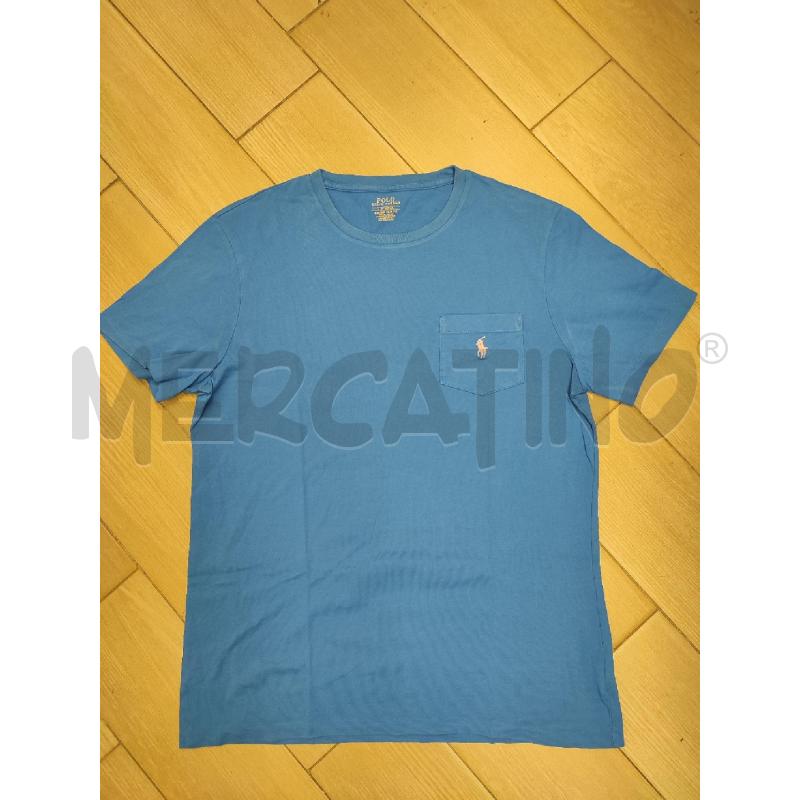 T SHIRT UOMO BLU RALPH LAUREN TASCHINO | Mercatino dell'Usato Roma montemario 1