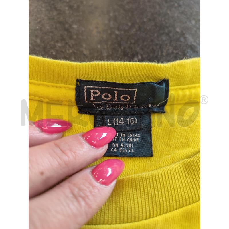 T SHIRT UOMO GIALLO RALPH LAUREN BLU | Mercatino dell'Usato Roma montemario 3